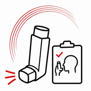 Einweisung in Inhalationstechnik